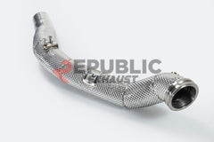 Maserati Ghibli 2014-ON (3.0T RWD/AWD) with Aftermarket Parts - 100 & 200 & 300 CELL & Test Pipe/No Cat Downpipe Stainless Steel from Republic Exhaust