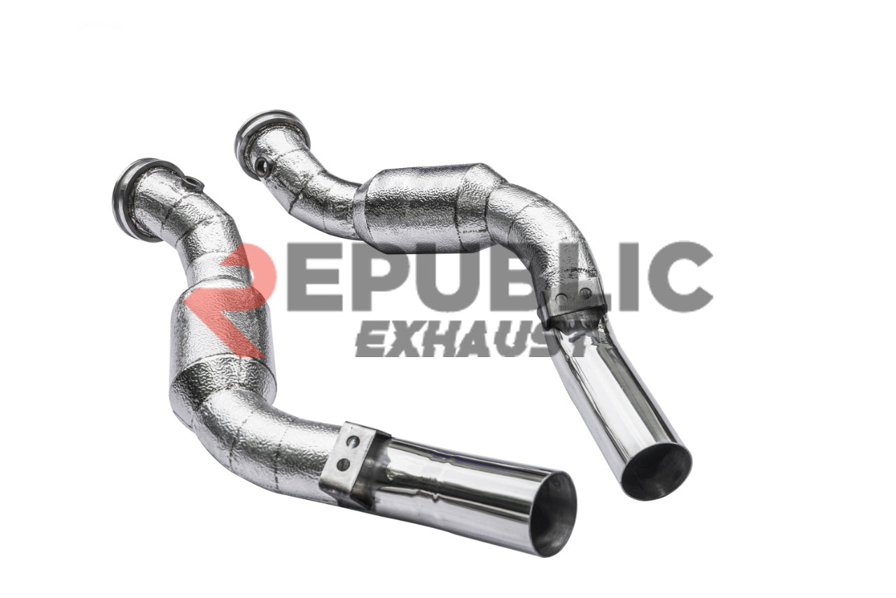 Maserati Ghibli 2014-ON (3.0T RWD/AWD) with Aftermarket Parts - 100 & 200 & 300 CELL & Test Pipe/No Cat Downpipe Stainless Steel from Republic Exhaust