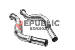 Maserati Ghibli 2014-ON (3.0T RWD/AWD) with Aftermarket Parts - 100 & 200 & 300 CELL & Test Pipe/No Cat Downpipe Stainless Steel from Republic Exhaust