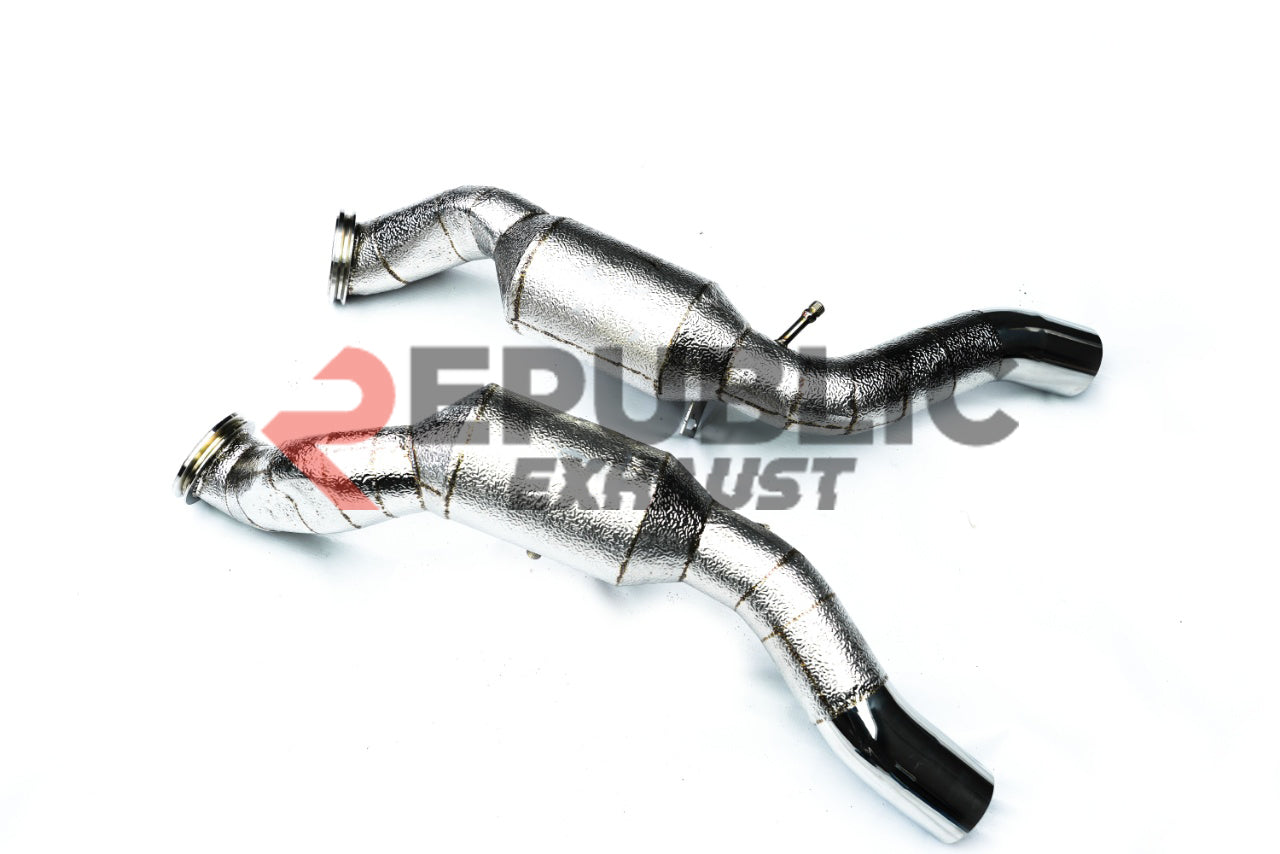 Maserati Levante Base Lusso GranLusso GranSport Modena 2017 2018 2019 2020 2021 2022 2023 2024 (3.0T) with Aftermarket Parts - 100 & 200 & 300 CELL & Test Pipe/No Cat Downpipe Stainless Steel from Republic Exhaust
