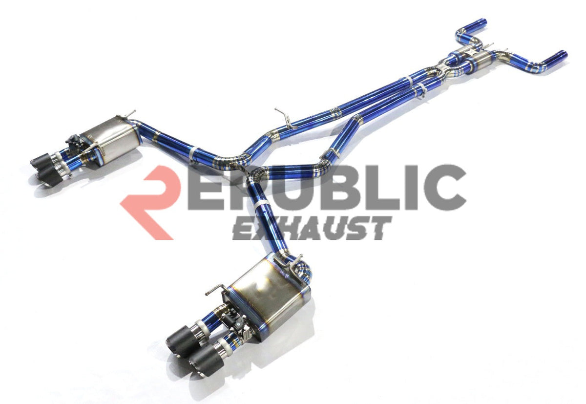 Maserati Levante Base Lusso GranLusso GranSport Modena 2017 2018 2019 2020 2021 2022 2023 2024 (3.0T) with Aftermarket Parts - Catback Exhaust with Valve Titanium / Stainless Steel from Republic Exhaust
