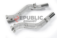 Republic Exhaust 100 & 200 & 300 CELL & Test Pipe/No Cat Downpipe for Maserati Quattroporte AWD 2014-ON Stainless Steel