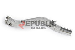 Republic Exhaust 100 & 200 & 300 CELL & Test Pipe/No Cat Downpipe for Maserati Quattroporte AWD 2014-ON Stainless Steel
