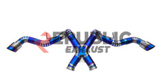 McLaren 540C 570S 570GT 2016 2017 2018 2019 2020 with Aftermarket Parts - Catback Exhaust Straight Pipe Titanium / Stainless Steel from Republic Exhaust