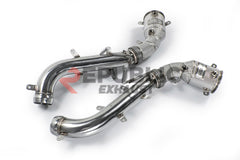 McLaren 650S 2012 2013 2014 2015 2016 (3.8T) with Aftermarket Parts - 100 & 200 & 300 CELL & Test Pipe/No Cat Downpipe Stainless Steel from Republic Exhaust