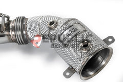 McLaren 650S 2012 2013 2014 2015 2016 (3.8T) with Aftermarket Parts - 100 & 200 & 300 CELL & Test Pipe/No Cat Downpipe Stainless Steel from Republic Exhaust