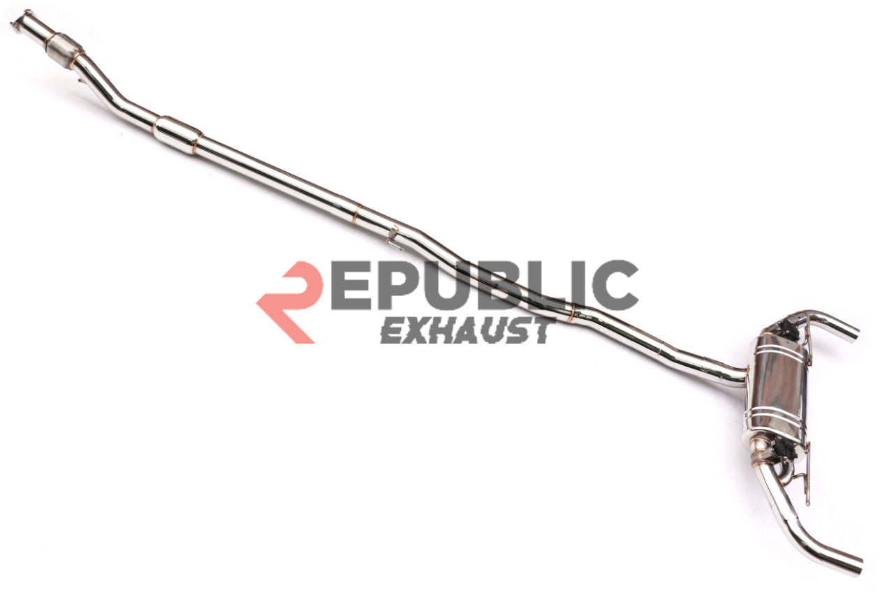Mercedes Benz A-Class A35 W177 V177 2019-ON (2.0T) with Aftermarket Parts - Catback Exhaust Dual Tips Exit Titanium / Stainless Steel from Republic Exhaust