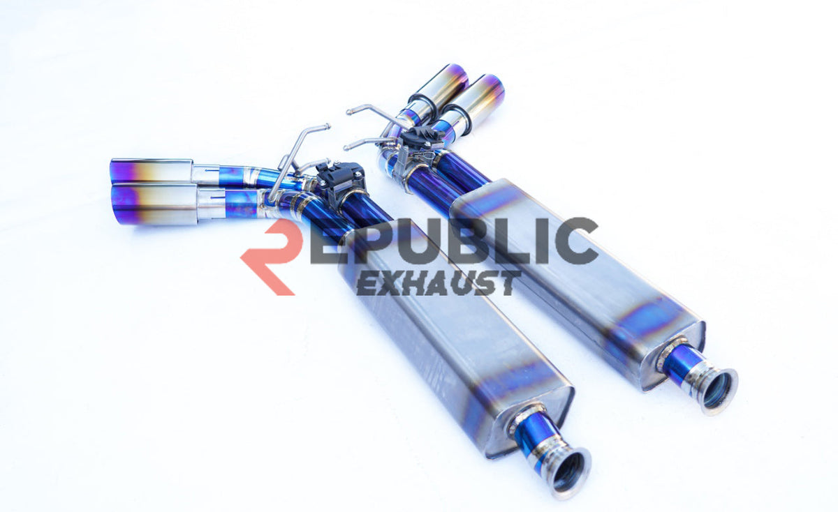Mercedes Benz G550 W464 2019-ON (4.0T) with Aftermarket Parts - Axle-back Exhaust Sextuple Exit Titanium / Stainless Steel from Republic Exhaust