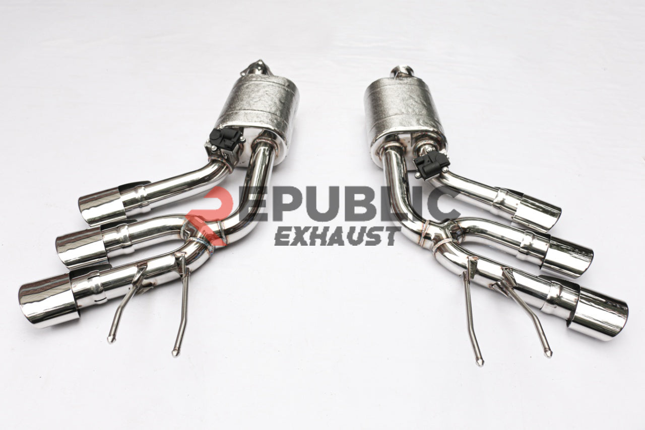 Mercedes Benz G63 AMG W464 2019-ON with Aftermarket Parts - Axle-back Exhaust Sextuple Exit Titanium / Stainless Steel from Republic Exhaust