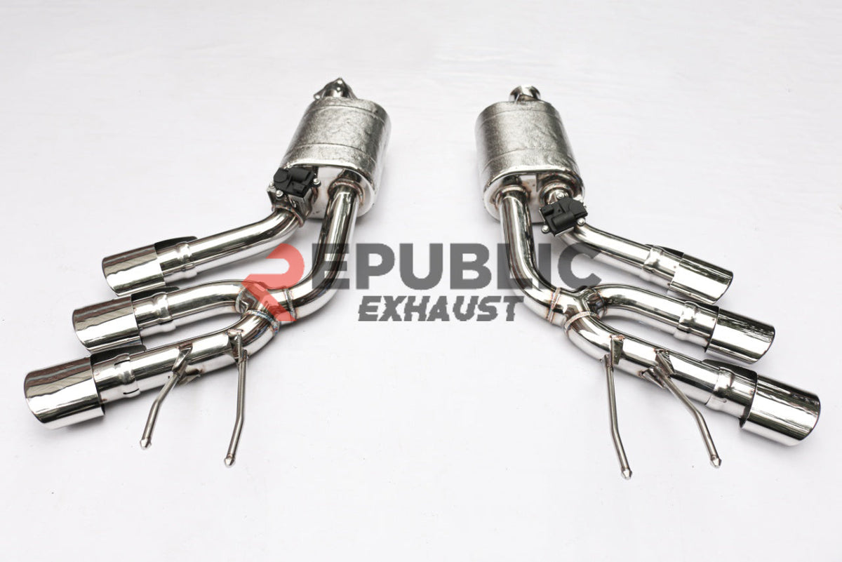Mercedes Benz G63 AMG W464 2019-ON with Aftermarket Parts - Axle-back Exhaust Sextuple Exit Titanium / Stainless Steel from Republic Exhaust