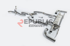Mercedes Benz GLS-Class X166 GLS450 GLS400 Pre-Facelift 2017 2018 2019 (3.0T) with Aftermarket Parts - Catback Exhaust Dual Tips Exit Titanium / Stainless Steel from Republic Exhaust