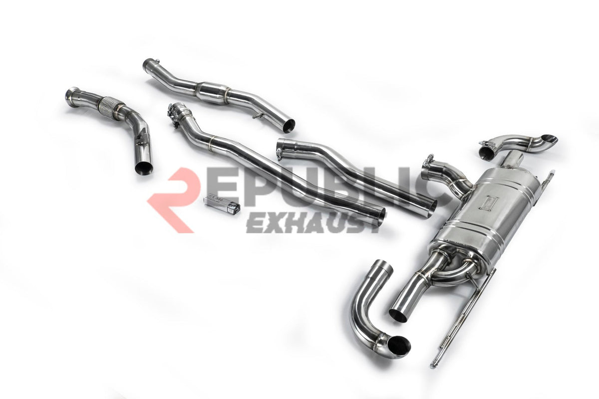 Mercedes Benz GLS-Class X166 GLS450 GLS400 Pre-Facelift 2017 2018 2019 (3.0T) with Aftermarket Parts - Catback Exhaust Dual Tips Exit Titanium / Stainless Steel from Republic Exhaust
