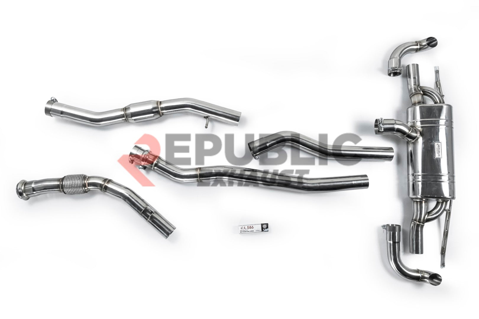 Mercedes Benz GLS-Class X167 GLS450 2020 2021 2022 2023 2024 2025 2026 (3.0T) with Aftermarket Parts - Catback Exhaust Dual Exit Tips Titanium / Stainless Steel Republic Exhaust