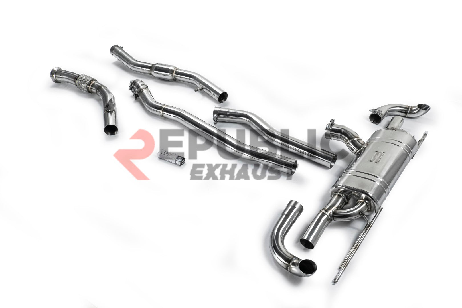 Mercedes Benz GLS-Class X167 GLS450 2020 2021 2022 2023 2024 2025 2026 (3.0T) with Aftermarket Parts - Catback Exhaust Dual Exit Tips Titanium / Stainless Steel Republic Exhaust