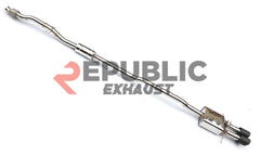 Mini Cooper JCW (John Cooper Works) S F56 Pre-LCI 2014 2015 2016 2017 2018 (2.0T) with Aftermarket Parts - Catback Exhaust Center Exit Titanium / Stainless Steel from Republic Exhaust