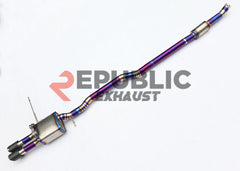 Mini Cooper JCW (John Cooper Works) S F56 Pre-LCI 2014 2015 2016 2017 2018 (2.0T) with Aftermarket Parts - Catback Exhaust Center Exit with Valve Titanium / Stainless Steel from Republic Exhaust