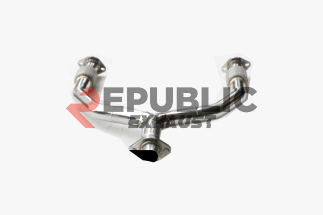 Nissan 370Z Nismo Sport Touring Base Fairlady Z Z34 2009 2010 2011 2012 2013 2014 2015 2016 2017 2018 2019 2020 with Aftermarket Parts - Y-Pipe Exhaust Titanium / Stainless Steel from Republic Exhaust