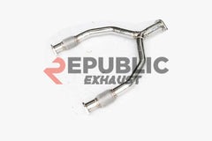 Nissan 370Z Nismo Sport Touring Base Fairlady Z Z34 2009 2010 2011 2012 2013 2014 2015 2016 2017 2018 2019 2020 with Aftermarket Parts - Y-Pipe Exhaust Titanium / Stainless Steel from Republic Exhaust