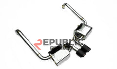 Porsche 718 Cayman / Boxster Base 2017-ON (2.0T) with Aftermarket Parts - Axle-back Exhaust Center Exit Titanium / Stainless Steel from Republic Exhaust
