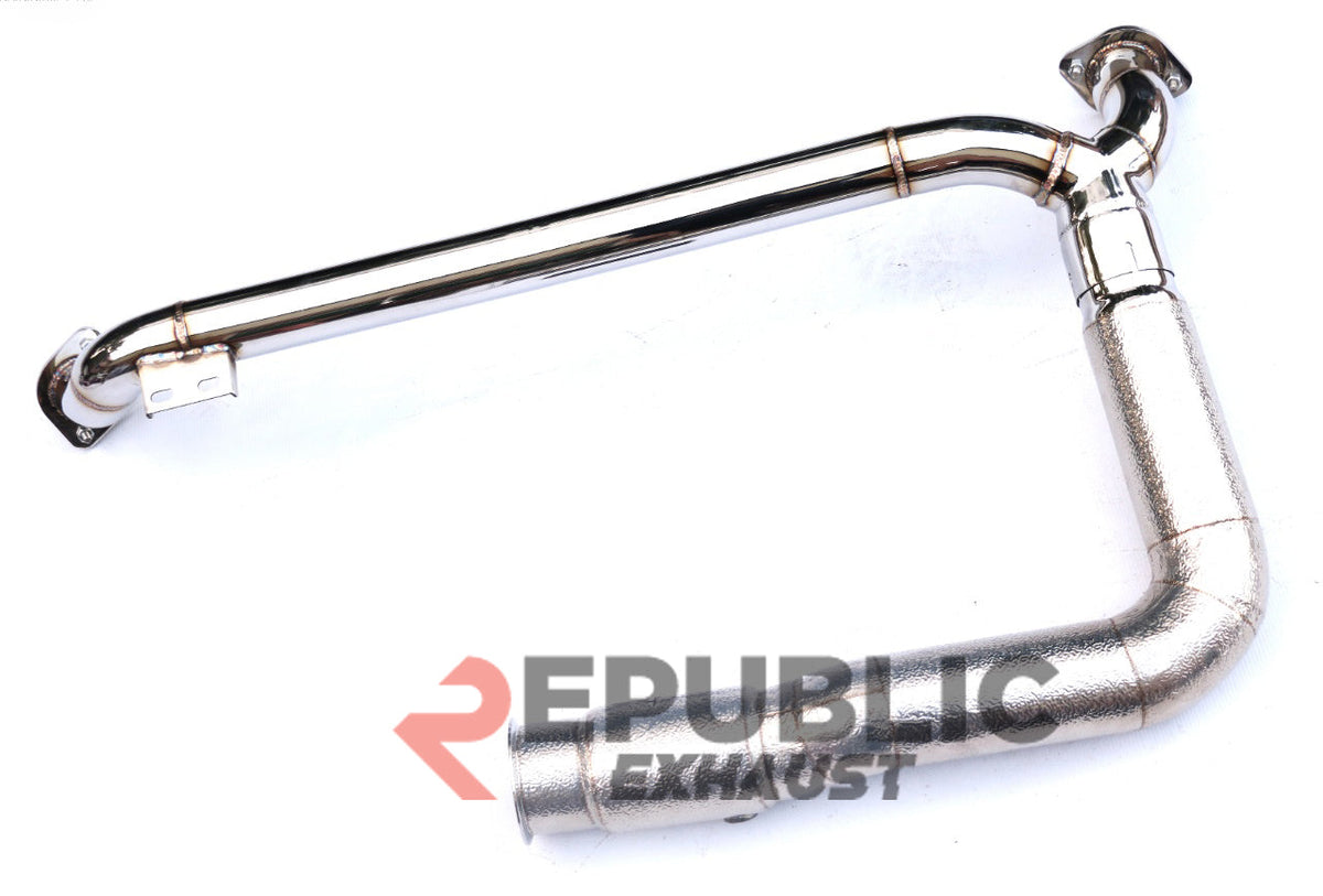 Porsche 718 Cayman / Boxster S 2017-ON (2.5L) with Aftermarket Parts - 100 & 200 & 300 CELL & Test Pipe/No Cat Downpipe Stainless Steel from Republic Exhaust