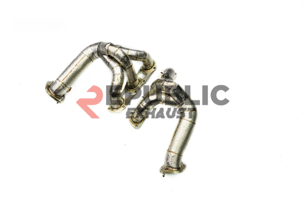 Porsche 981 Cayman S/GTS & Boxster S/GTS 2014 2015 2016 (3.4L) with Aftermarket Parts - 100 & 200 & 300 CELL & Straight Pipe Headers Stainless Steel from Republic Exhaust