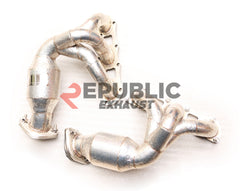 Porsche 981 Cayman S/GTS & Boxster S/GTS 2014 2015 2016 (3.4L) with Aftermarket Parts - 100 & 200 & 300 CELL & Straight Pipe Headers Stainless Steel from Republic Exhaust