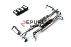 Porsche 991.2 Carrera Base/S/T/Targa/4/4S/GTS 2017 2018 2019 (3.0T) with Aftermarket Parts - Axle-back Exhaust Quad Exit Tips Titanium / Stainless Steel from Republic Exhaust