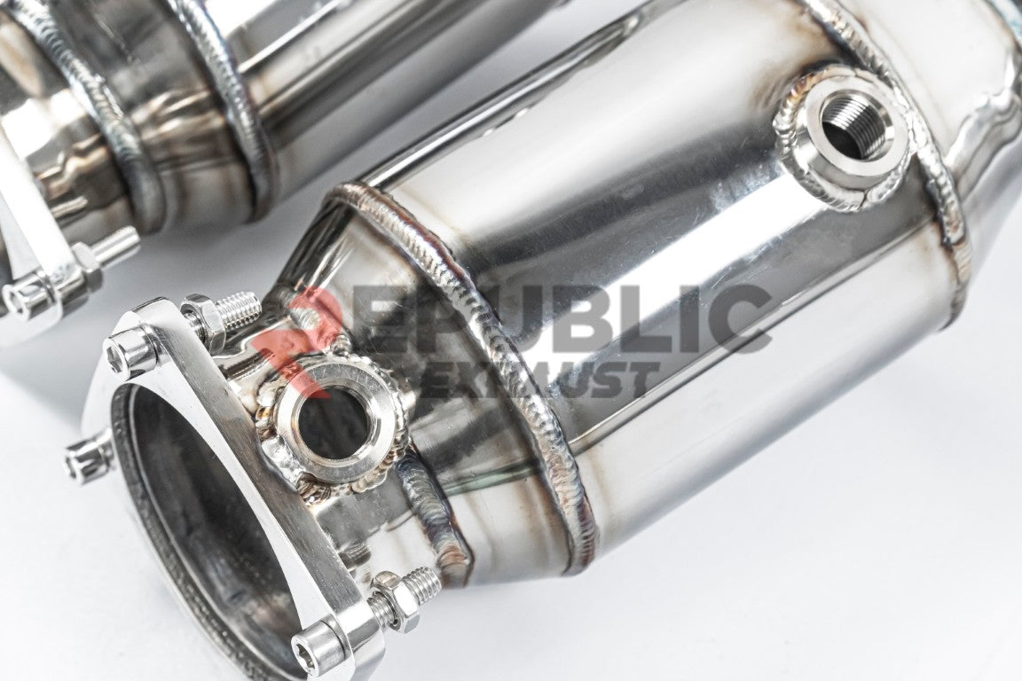 Porsche 991.2 Carrera Base/S/T/Targa/4/4S/GTS 2017 2018 2019 (3.0T) with Aftermarket Parts - Axle-back Exhaust Quad Exit Tips Titanium / Stainless Steel from Republic Exhaust
