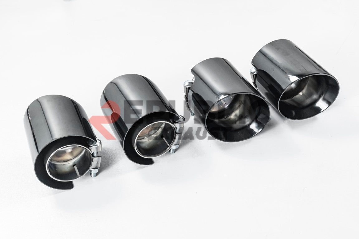 Porsche 991.2 Carrera Base/S/T/Targa/4/4S/GTS 2017 2018 2019 (3.0T) with Aftermarket Parts - Axle-back Exhaust Quad Exit Tips Titanium / Stainless Steel from Republic Exhaust