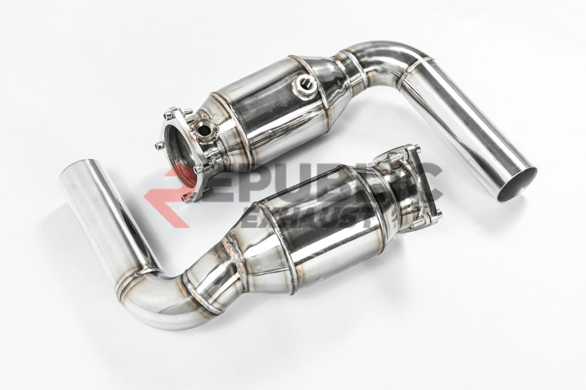 Porsche 991.2 Carrera Base/S/T/Targa/4/4S/GTS 2017 2018 2019 (3.0T) with Aftermarket Parts - Axle-back Exhaust Quad Exit Tips Titanium / Stainless Steel from Republic Exhaust