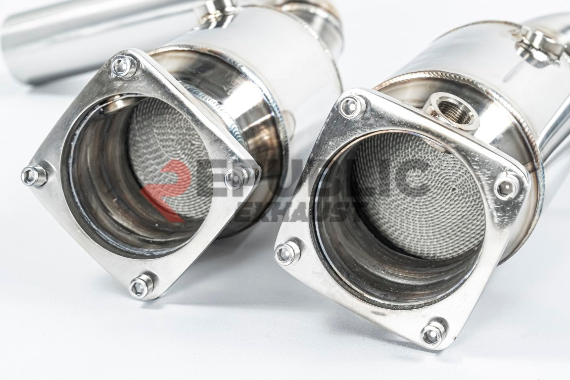 Porsche 991.2 Carrera Base/S/T/Targa/4/4S/GTS 2017 2018 2019 (3.0T) with Aftermarket Parts - Axle-back Exhaust Quad Exit Tips Titanium / Stainless Steel from Republic Exhaust