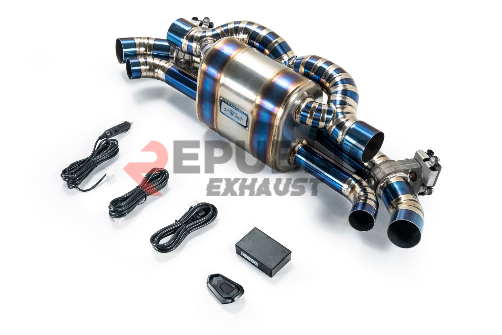 Porsche 911 992.1 Carerra Base/S/T/4/4S/Targa 4/Targa 4S/GTS 2020 2021 2022 2023 2024 & 992.2 Carerra Base/S/T/4/4S/Targa 4/Targa 4S 2025-ON (3.0T) with Aftermarket Parts - Axle-back Exhaust with Valve Titanium / Stainless Steel from Republic Exhaust