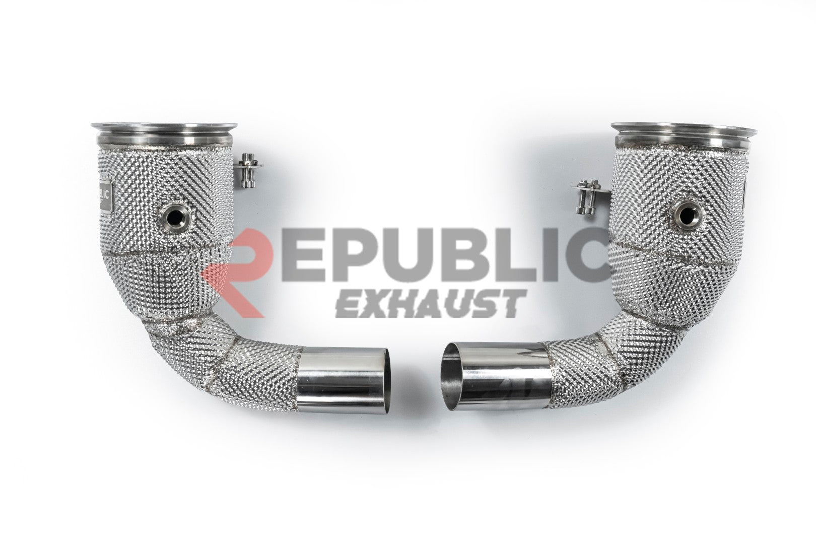Porsche 911 992.1 Carerra Base/S/T/4/4S/Targa 4/Targa 4S/GTS 2020 2021 2022 2023 2024 & 992.2 Carerra Base/S/T/4/4S/Targa 4/Targa 4S 2025-ON (3.0T) with Aftermarket Parts - 100 & 200 & 300 CELL & Test Pipe/No Cat Downpipe Stainless Steel from Republic Exhaust