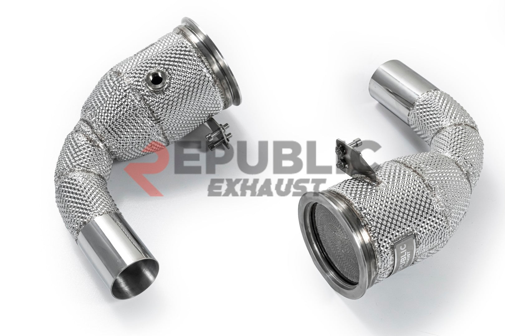 Porsche 911 992.1 Carerra Base/S/T/4/4S/Targa 4/Targa 4S/GTS 2020 2021 2022 2023 2024 & 992.2 Carerra Base/S/T/4/4S/Targa 4/Targa 4S 2025-ON (3.0T) with Aftermarket Parts - 100 & 200 & 300 CELL & Test Pipe/No Cat Downpipe Stainless Steel from Republic Exhaust