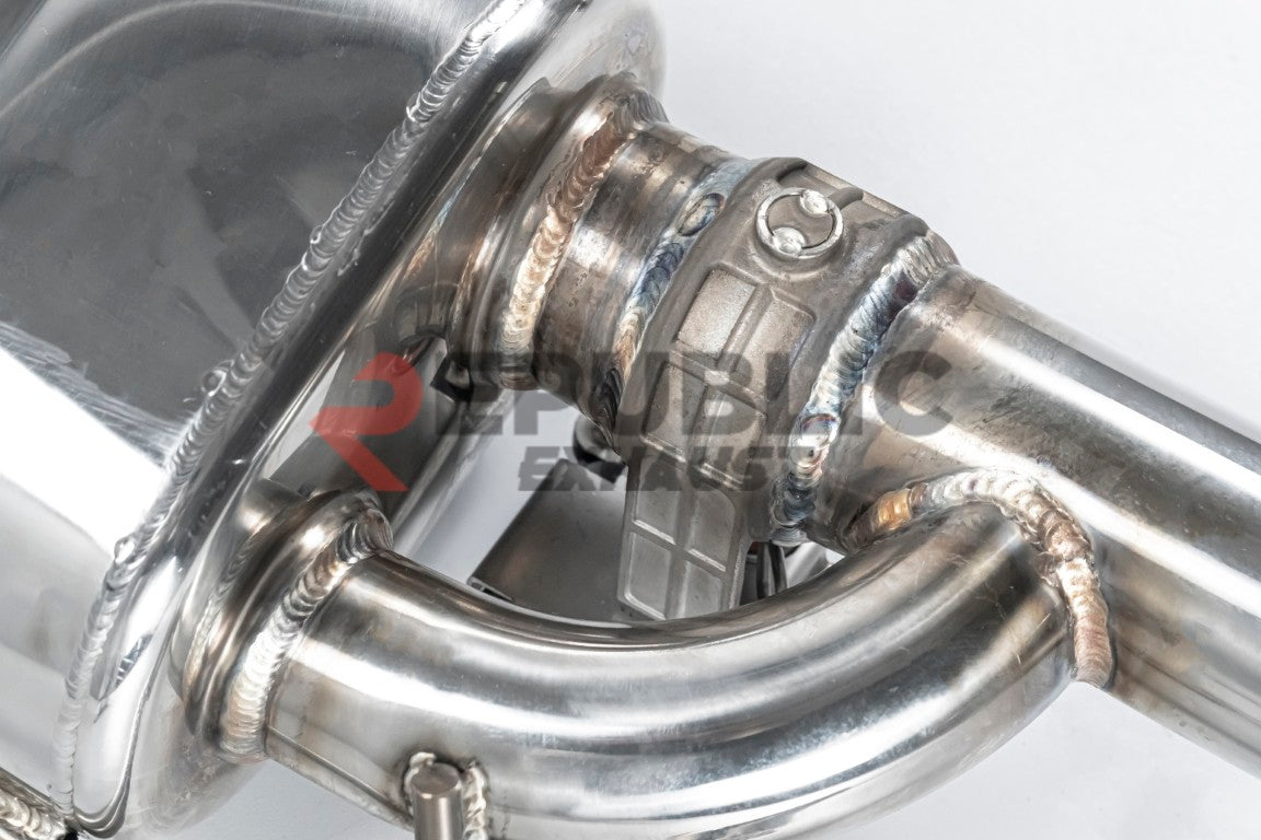 Porsche Cayenne 9Y0 9Y3 2018-ON (3.0T) with Aftermarket Parts - Catback Exhaust V2 with Valve Titanium / Stainless Steel from Republic Exhaust