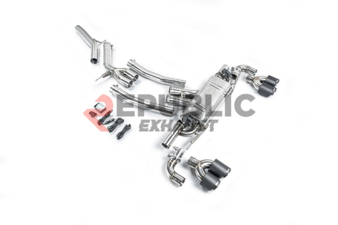 Porsche Cayenne 9Y0 9Y3 2018-ON (3.0T) with Aftermarket Parts - Catback Exhaust V2 with Valve Titanium / Stainless Steel from Republic Exhaust