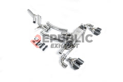 Porsche Cayenne 9Y0 9Y3 2018-ON (3.0T) with Aftermarket Parts - Catback Exhaust V2 with Valve Titanium / Stainless Steel from Republic Exhaust