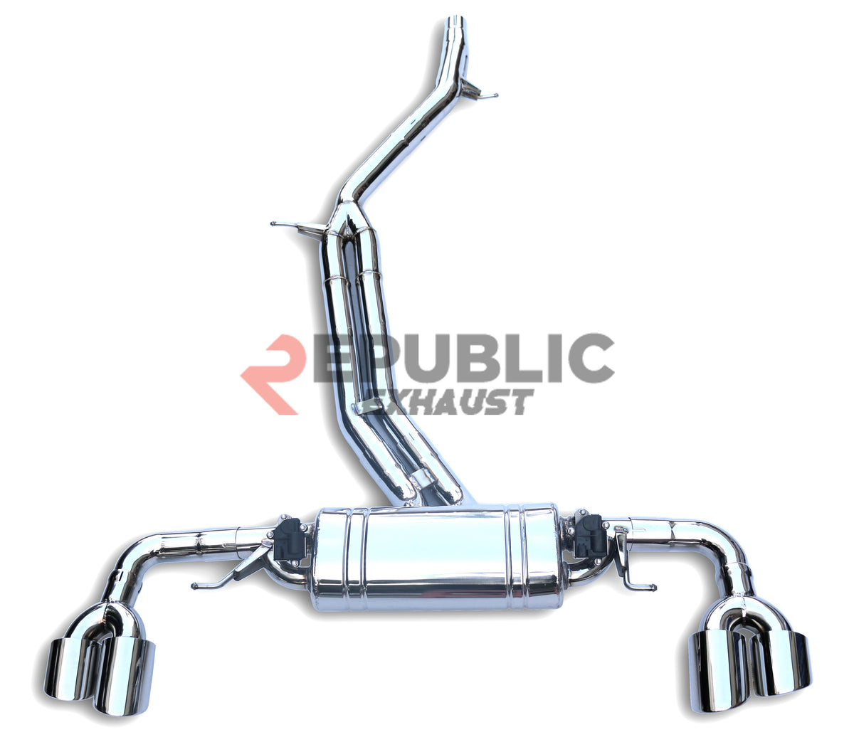 Porsche Cayenne 9Y0 9Y3 2018-ON (2.9T) with Aftermarket Parts - Catback Exhaust V2 with Valve Titanium / Stainless Steel from Republic Exhaust