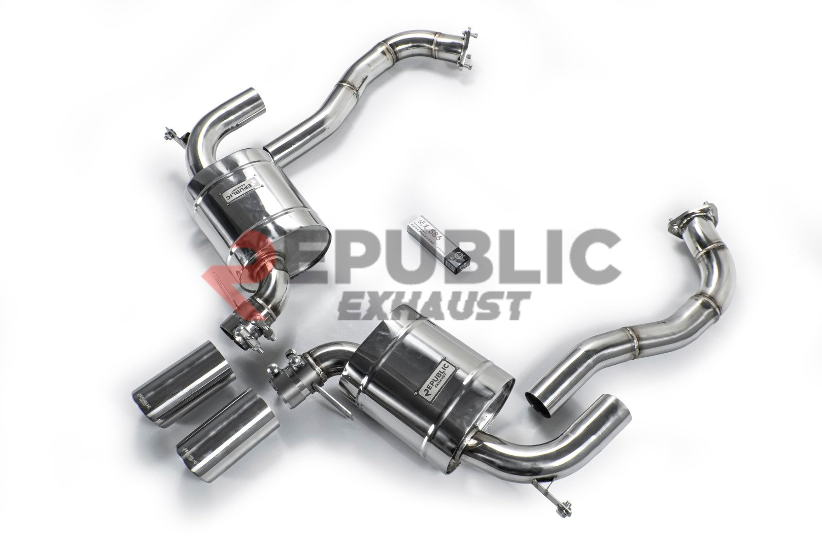 Porsche Cayman/Boxster 987.2 2009 2010 2011 2012 with Aftermarket Parts - Axle-back Exhaust Center Exit Titanium / Stainless Steel from Republic Exhaust