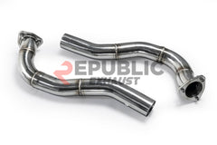 Porsche Cayman/Boxster 987.2 2009 2010 2011 2012 with Aftermarket Parts - Axle-back Exhaust Center Exit Titanium / Stainless Steel from Republic Exhaust