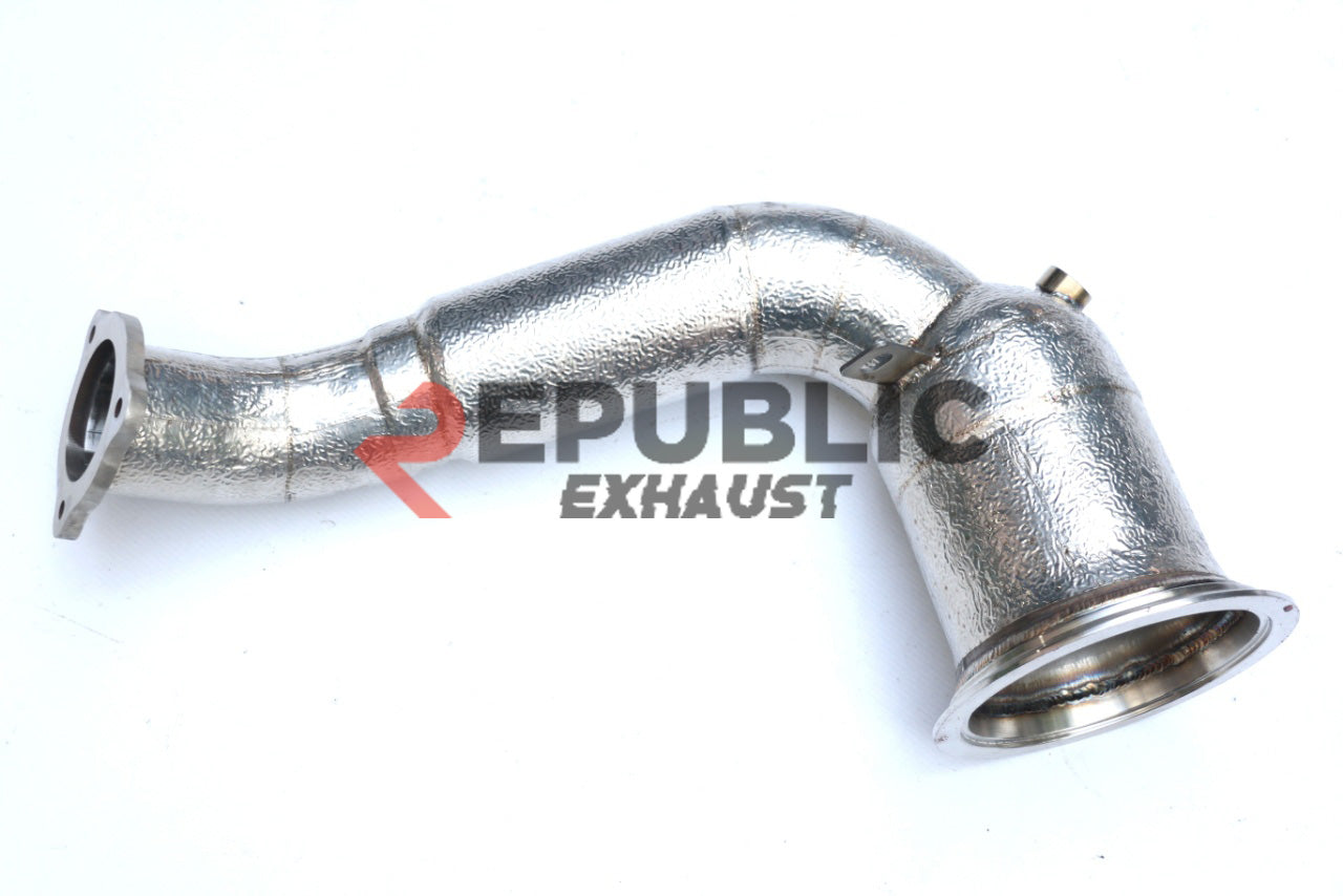 Porsche Panamera 4 971.1 2017 2018 2019 2020 (3.0T) with Aftermarket Parts - 100 & 200 & 300 CELL & Test Pipe/No Cat Downpipe Stainless Steel from Republic Exhaust