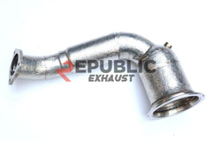 Porsche Panamera 4 971.1 2017 2018 2019 2020 (3.0T) with Aftermarket Parts - 100 & 200 & 300 CELL & Test Pipe/No Cat Downpipe Stainless Steel from Republic Exhaust