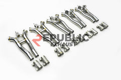 Porsche Panamera 4S 971.1 971.2 2017 2018 2019 2020 2021 2022 2023 (2.9T) with Aftermarket Parts - Midpipe Exhaust Stainless Steel from Republic Exhaust