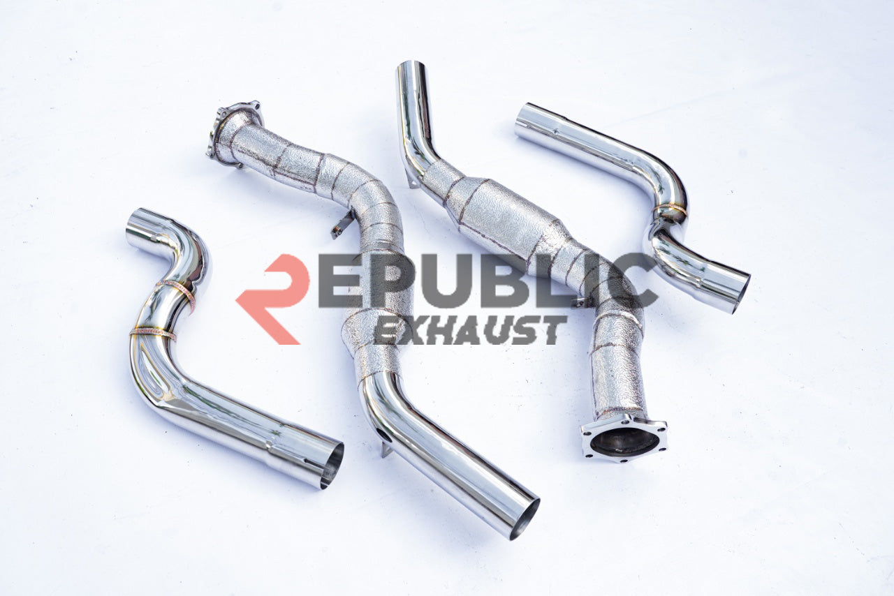 Porsche Panamera 970 970.1 S/4S/GTS 2010 2011 2012 2013 (4.8L) with Aftermarket Parts - 100 & 200 & 300 CELL & Straight Pipe Headers Stainless Steel from Republic Exhaust