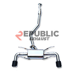 Subaru BRZ TS Limited Premium ZN6 2013 2014 2015 2016 2017 2018 2019 2020 & Scion FR-S FRS ZN6 2013 2014 2015 2016 & Toyota GT86 86 TRD GT SE Base ZN6 2017 2018 2019 2020 with Aftermarket Parts - Catback Exhaust Dual Exit Tips Titanium / Stainless Steel from Republic Exhaust