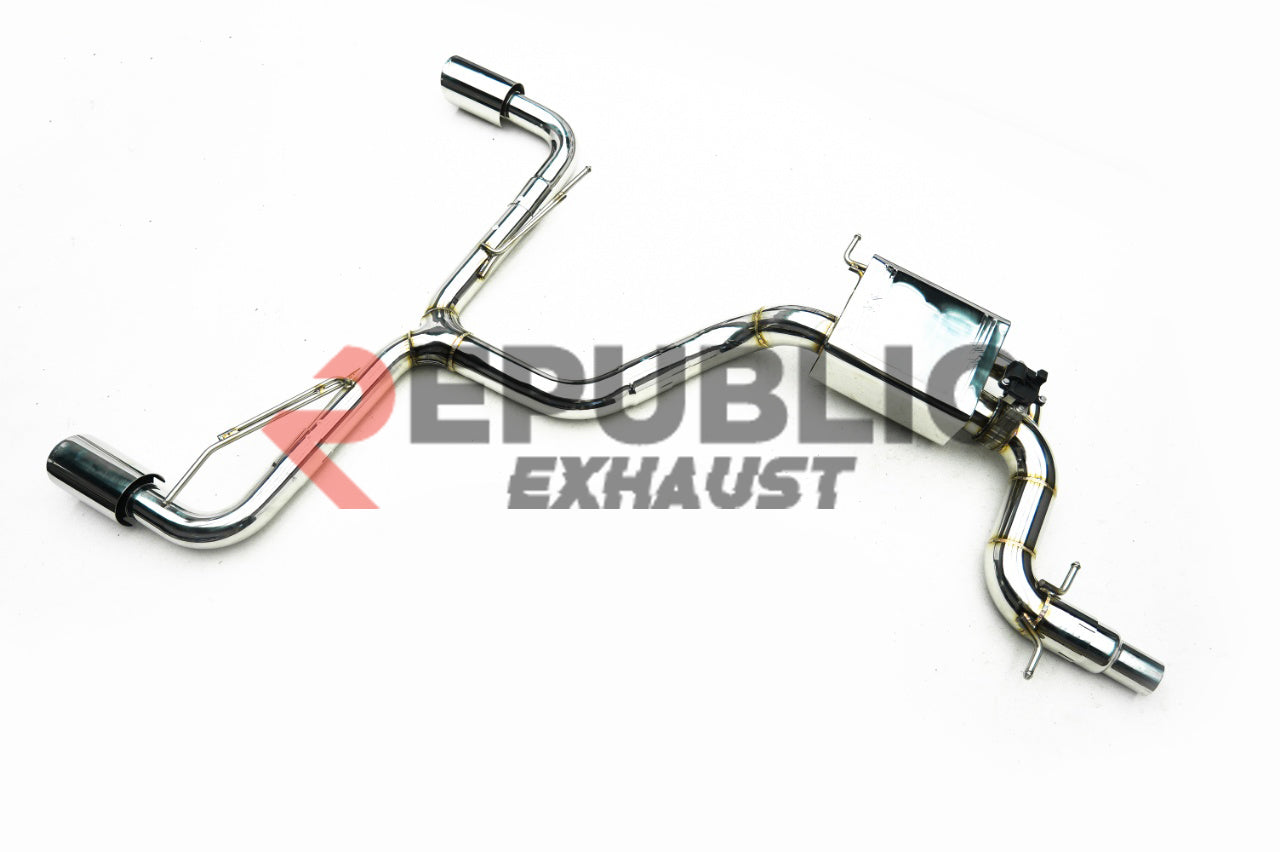 Volkswagen Golf GTI MK6 MK6.5 2010 2011 2012 2013 2014 (2.0T) with Aftermarket Parts - Catback Exhaust Dual Exit Tips with Valve Titanium / Stainless Steel from Republic Exhaust