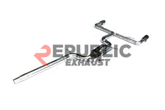 Volkswagen Golf GTI MK7 MK7.5 2015 2016 2017 2018 2019 2020 2021 (2.0T) with Aftermarket Parts - Catback Exhaust Dual Exit Tips Titanium / Stainless Steel from Republic Exhaust