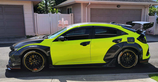 Robot Craftsman Widebody Wheel Arches Fender Flares for Honda Civic 10th Gen FC1/2/5/6 FK7 Carbon Fiber/FRP