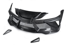 Toyota Supra MK5 A90 A91 3.0 2.0 2020 2021 2022 2023 2024 with Aftermarket Parts - "Alerion" Narrow Body Front Bumper & Lip Carbon Fiber / FRP from Robot Craftsman