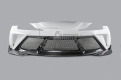 Toyota Supra MK5 A90 A91 3.0 2.0 2020 2021 2022 2023 2024 with Aftermarket Parts - Alerion Widebody Front Bumper & Lip Carbon Fiber / FRP from Robot Craftsman